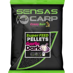 Sensas Pellet Super Feed Garlic Dark 650g 4mm