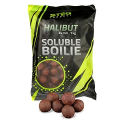 Stég Product Soluble Boilie 24mm HALIBUT 1kg