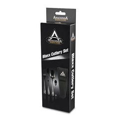 Anaconda Blaxx Cutlery Twin 8 darabos étkező szett / rozsdamentes acél / hordtáska