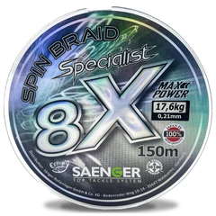 Saenger 8X fonott zsinór szürke 0,18mm / 150m / 15,90kg