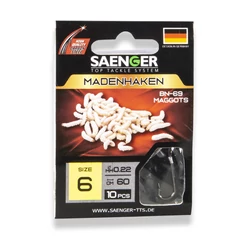 Saenger Maggothook előkötött horog 16 / 60cm / 10db