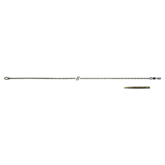Anaconda Jungle Quick Change Leadcore Leaders / Green / 60lb / 80cm / 3db
