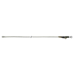 Anaconda Jungle Flexi Ring Swivel Safety Clip Leadcore Leaders / Green / 60lb / 80cm / 3db