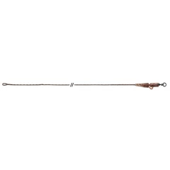Anaconda Jungle Flexi Ring Swivel Safety Clip Leadcore Leaders / Brown / 60lb / 80cm / 3db