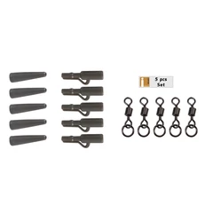 Anaconda 360° Flex Ring Swivel Saftey Clip Kit Army Green 5db