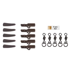 Anaconda 360° Flex Ring Swivel Saftey Clip Kit Brown 5db