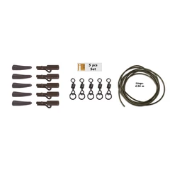 Anaconda 360° Flex Ring Swivel Safety Clip Power Pack Brown / 5 szett
