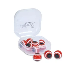 Doiyo S'zuki Eyed Glass Beads Red üveggyöngy 10mm/ 10db