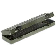 Anaconda Rig Carrier előketertó doboz 30 előkéhez / + 3 kis doboz / + 30db gombostű / 30,4 X 9,5 X 4,7cm
