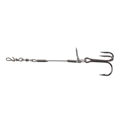 Iron Claw Rig System Stinger Single M / ragadozóhalas horogrendszer / 4 horog / 5,5cm