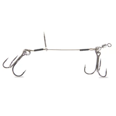 Iron Claw Slab Shad Rig System "light" / horogrendszer súllyal gumihalhoz / 2db súly 5-10g / 2db horogrendszer