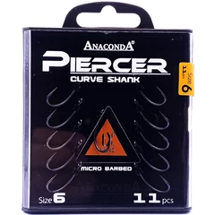 Anaconda Piercer CurveShank mikroszakállas / méret 6 / 11db