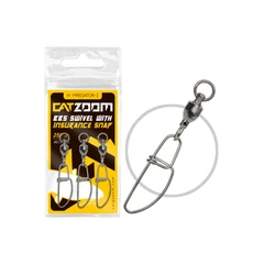 PZ Catzoom csapágyas harcsázó forgókapocs 250lbs, #8, 3db