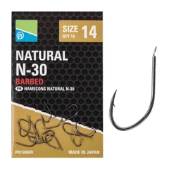 Preston Natural N-30 horog 12-es méret