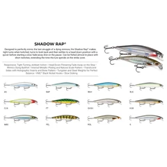 Rapala SDR07 AS Shadow Rap wobbler