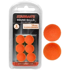 Starbaits Round Balls 14mm narancssárga (lebegő golyó) 6db