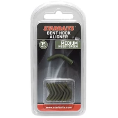 Starbaits Bent Hook Medium zöld (horogbefordító) 15db
