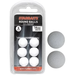Starbaits Round Balls 14mm fehér (lebegő golyó) 6db