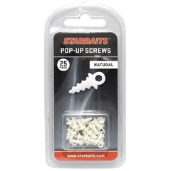 Starbaits Pop Up Screws fehér (menetes bojli rogzítő) 25db