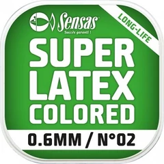 Sensas Rakósgumi Super Latex Fluo Red 6m 1,2 mm