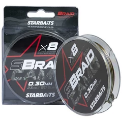 Starbaits Előkezsinór S Camo X8 300m 23kg 0,30mm