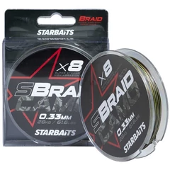 Starbaits Előkezsinór S Camo X8 300m 28kg 0,33mm
