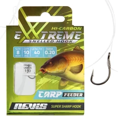 Nevis Előkötött horog feeder 10db/cs. 8-as