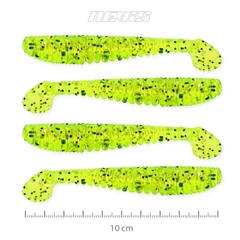 Impulse Shad 10cm 4db/cs fluo-zöld-flitter