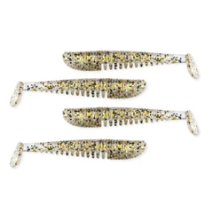 Nevis Impulse Shad 10cm 4db/cs (Salt and Pepper)