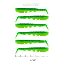 Nevis Impulse Shad 6.3cm 6db/cs (Poison green)