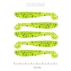 Nevis Impulse Shad 7.5cm 5db/cs (Poppy green)