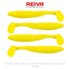 Reiva Zander Power Shad 10cm 4db/cs (Lemonade)