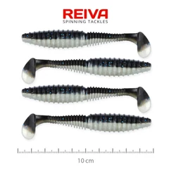 Reiva Zander Power Shad 10cm 4db/cs (Bleak)