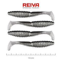 Reiva Zander Power Shad 10cm 4db/cs (Flash Bleak)