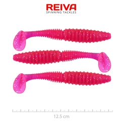 Reiva Zander Power Shad 12,5cm 3db/cs -Japanese Red-