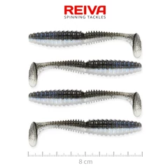 Reiva Zander Power Shad 8cm 4db/cs -Magic Fish-