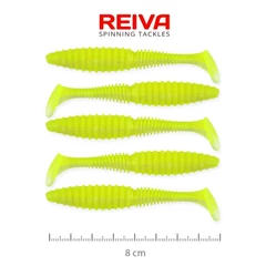 Reiva Zander Power Shad 8cm 5db/cs (Flash Lemonade)