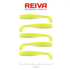 Reiva Flat Minnow Shad 5cm 5db/cs -Flash Lemonade-