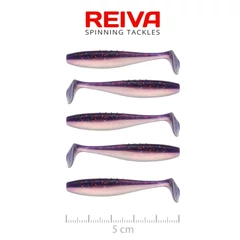 Reiva Flat Minnow Shad 5cm 5db/cs -Purple Pearl-