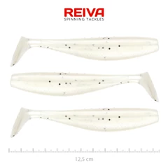 Reiva Flat Minnow shad 12,5cm 3db/cs -Pearl Dot-