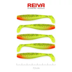 Reiva Flat Minnow shad 7,5cm 5db/cs (Watermelon)