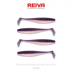 Reiva Flat Minnow shad 7,5cm 4db/cs -Purple Pearl-