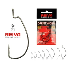 Reiva Offset Worm 4/0-as 3db/cs