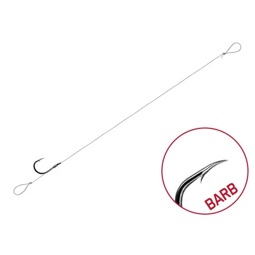 Delphin Kötött horog FLR Loop / 6db 8cm / 0,22mm / BARB Nr10
