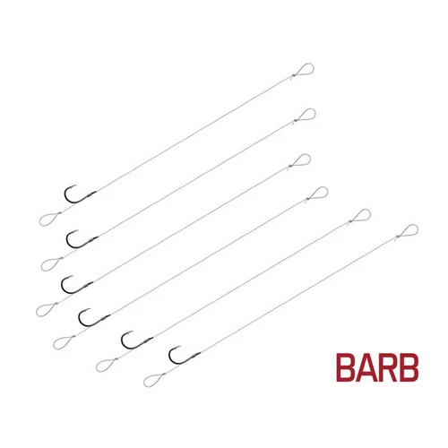 22mm / BARB Nr10;Delphin Kötött horog FLR Loop / 6db 8cm / 0