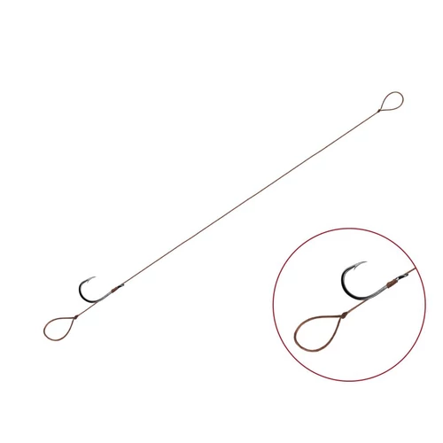 Delphin Előkötött horog Proxi Loop / 6db 12cm / 0,10mm / BARB #6
