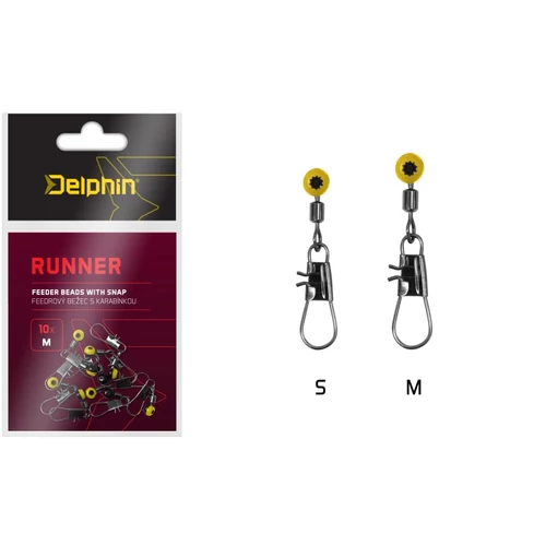 Delphin Feeder futó és forgó kapoccsal RUNNER / 10db M