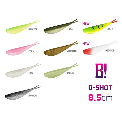 Delphin BOMB! Gumihal D-SHOT / 5db 8,5cm/Yeti