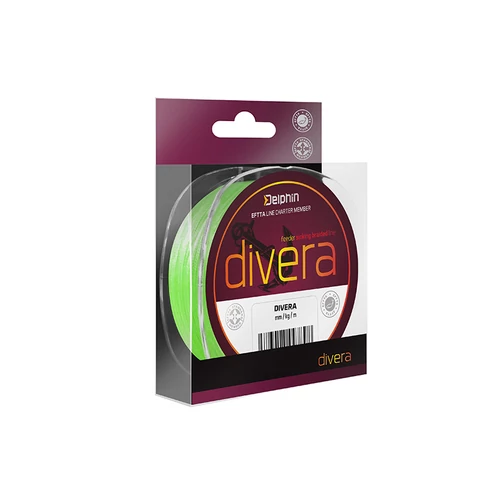 Delphin DIVERA Feeder / fluo zöld 0,10mm 4,5kg 150m