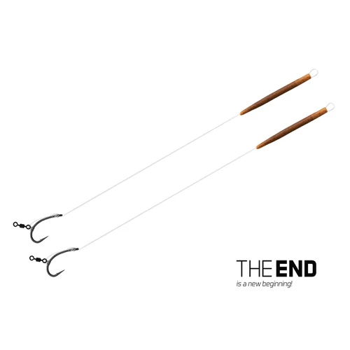 Delphin THE END D-Rig kötött horog / 2db 20 cm / 17lbs / #6